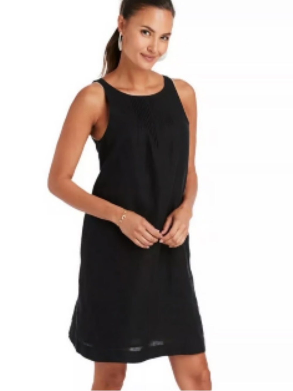 Vineyard Vines Black Linen Dress